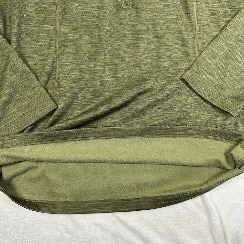 REI Men’s Large Green Quarter Zip Pullover Athletic Hiking Activewear Made USA - Picture 12 of 14